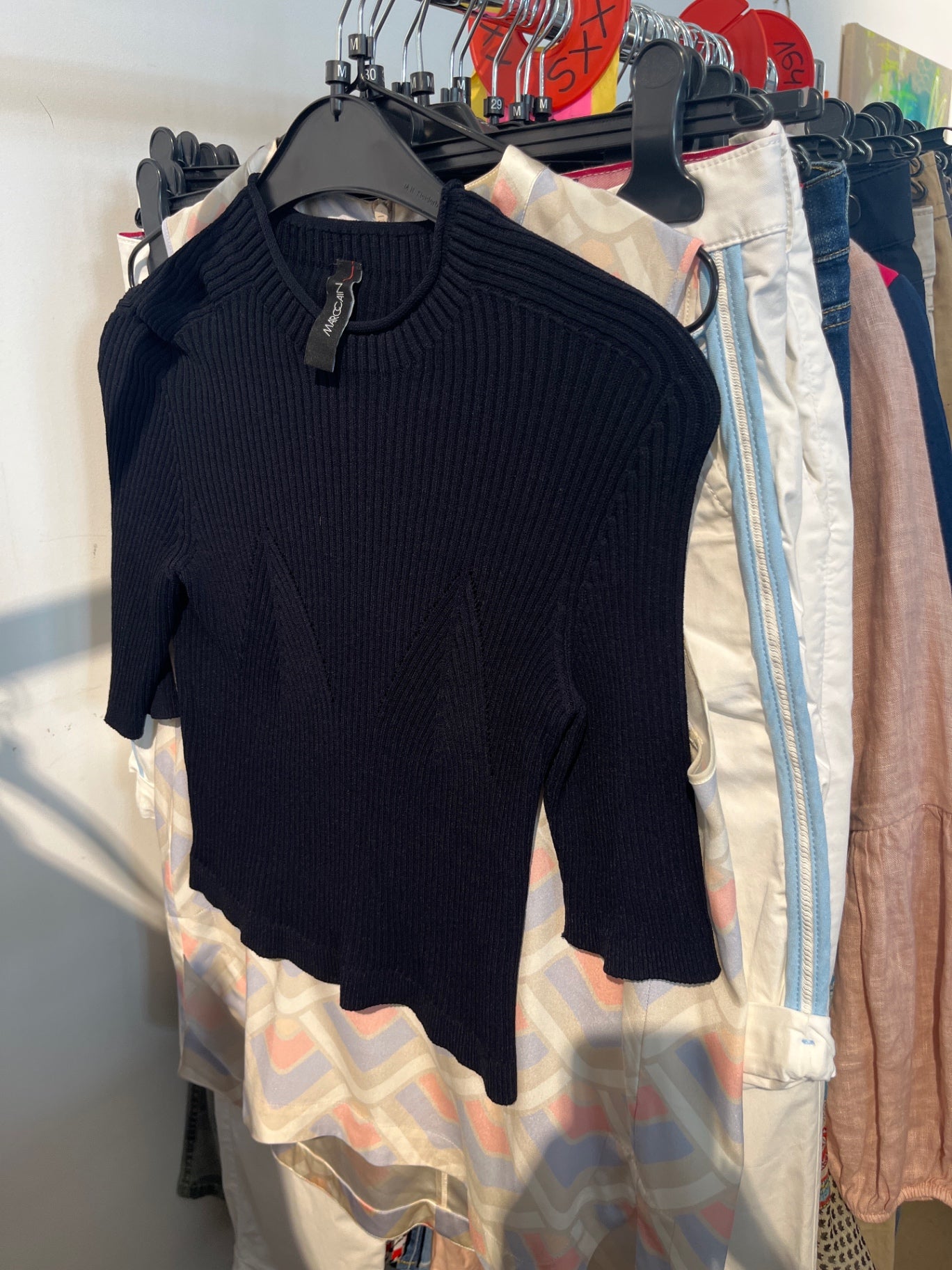MARCCAIN Shirt Ripp Schwarz Gr.: M