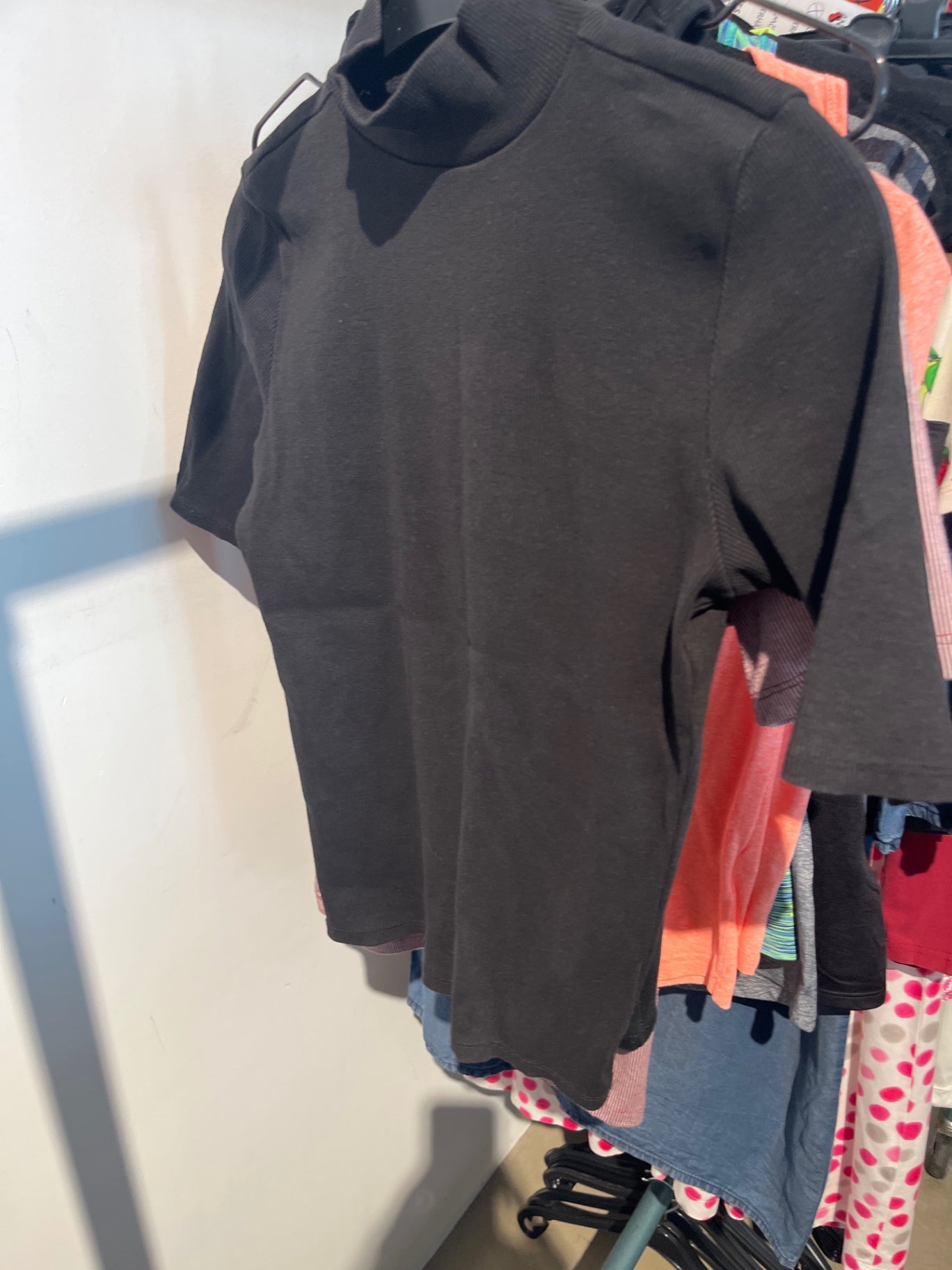 Pageone One Rippshirt Schwarz Gr.: S