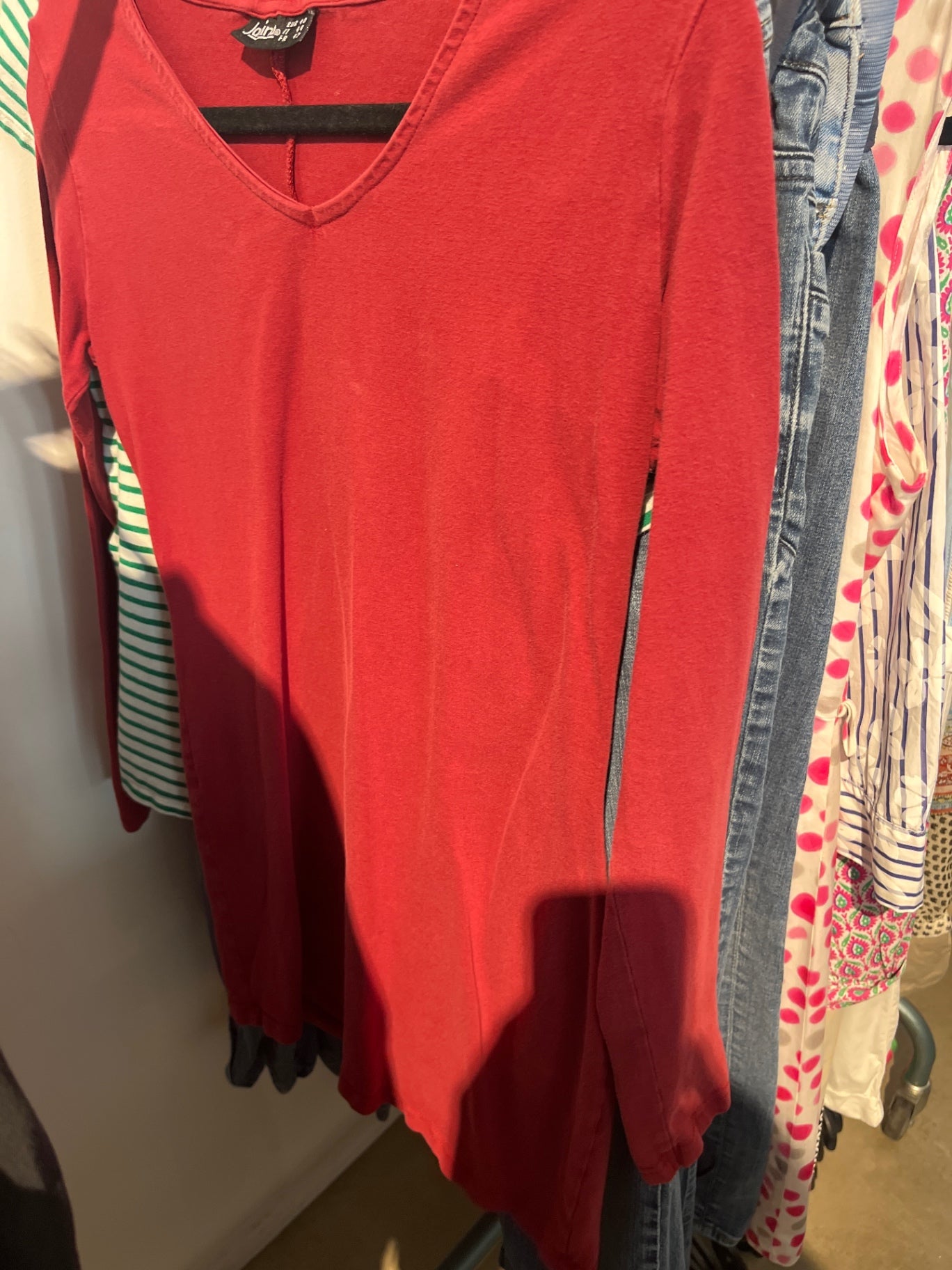 Janina Langarmshirt Rot Gr.: L