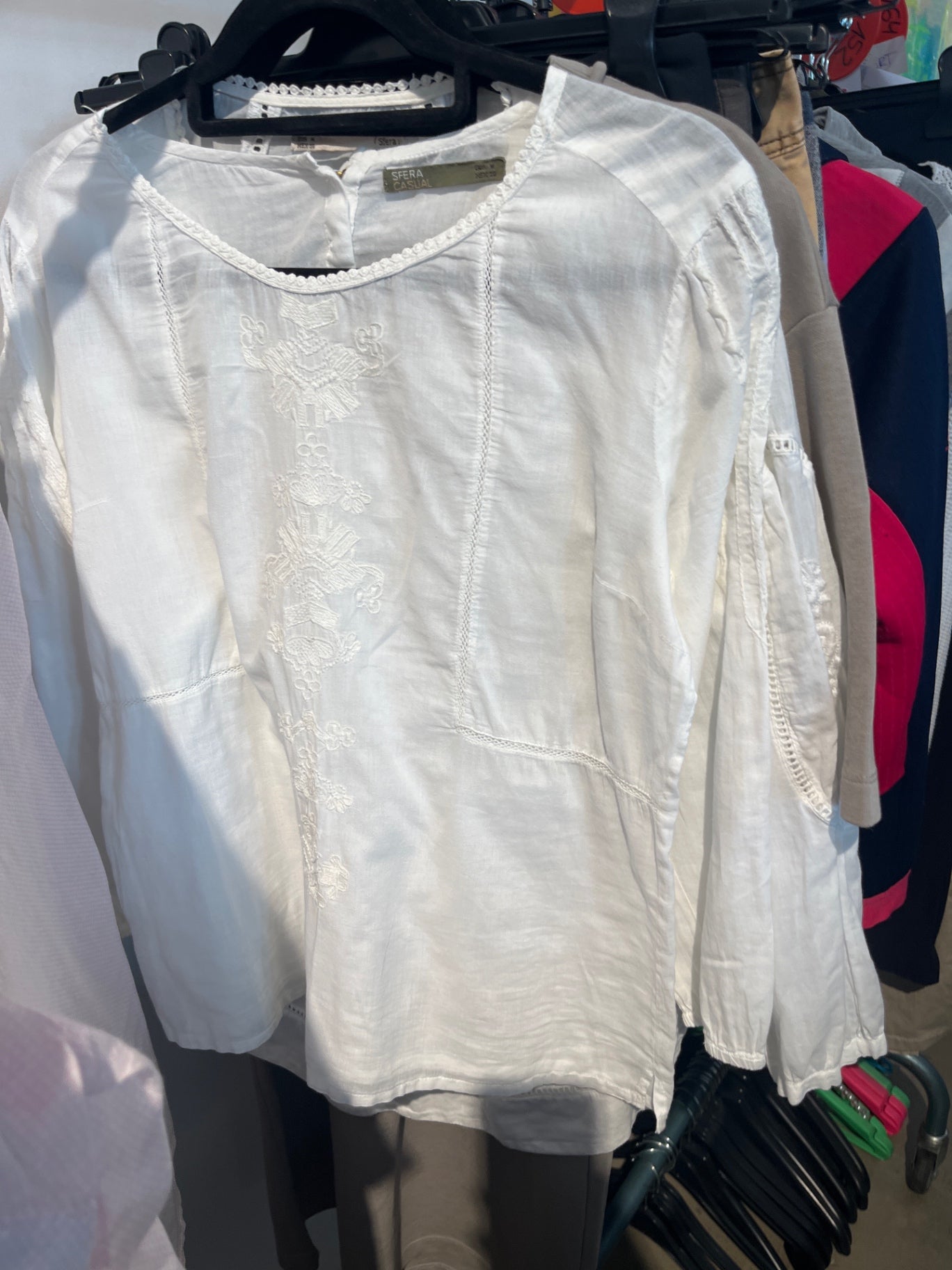 Sfera Casual Bluse Weiß Gr.: M