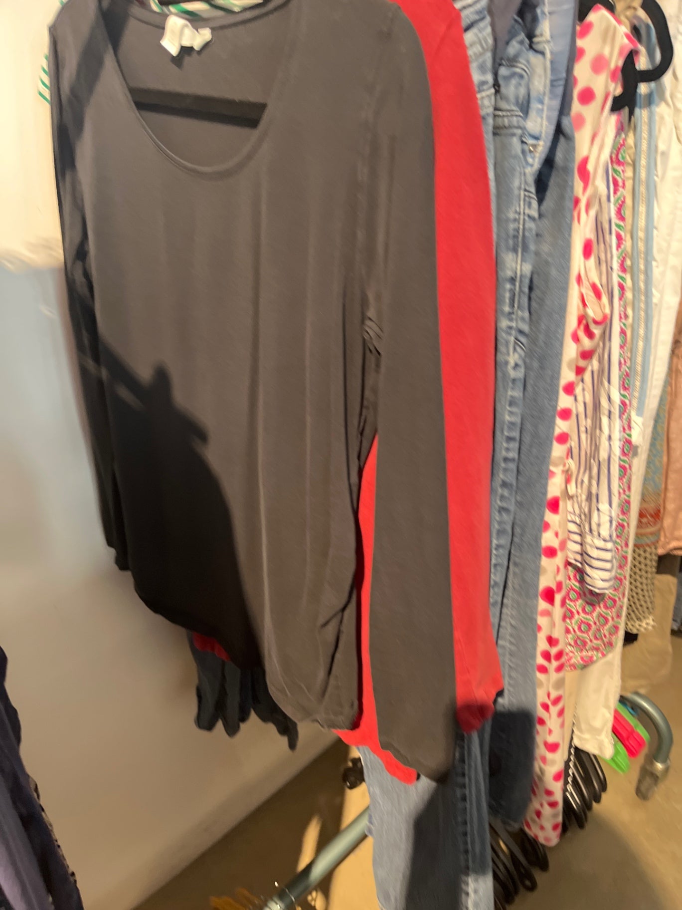 H&M Umstandsshirt langarm Schwarz Gr.: L