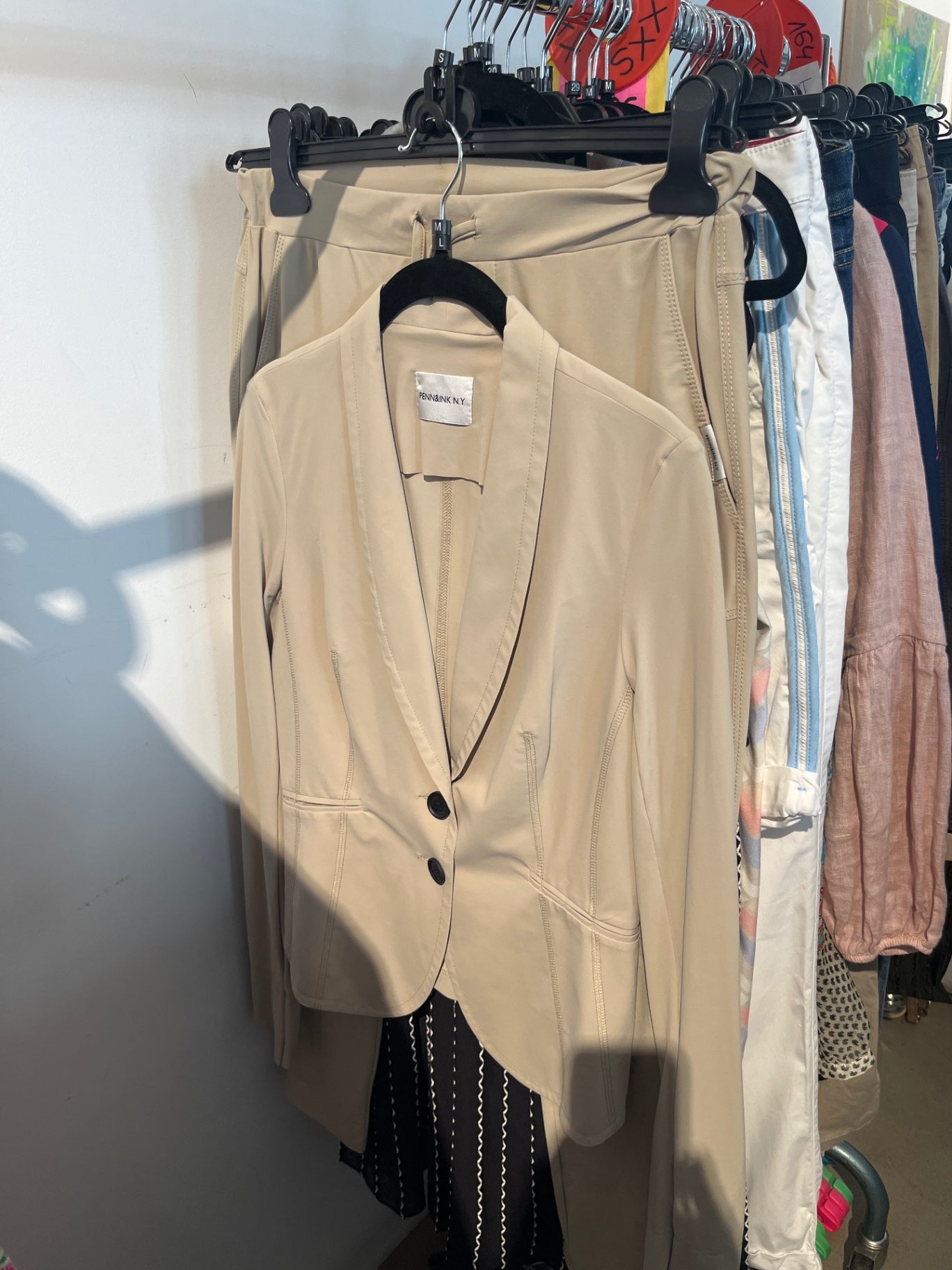 PENNINKY N.Y Set Blazer+Hose Beige Gr.: