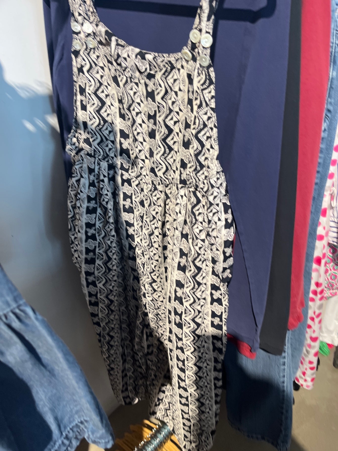 Jumpsuit Umstand Schwarz weiß Gr.: M