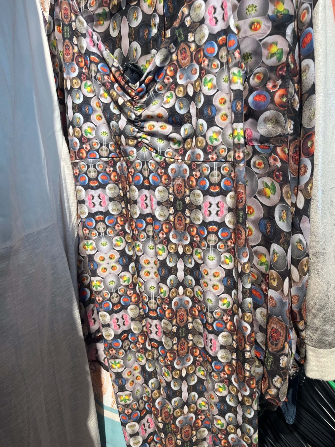 Düben Dragen Kleid Bunte Teller Gr.: XL