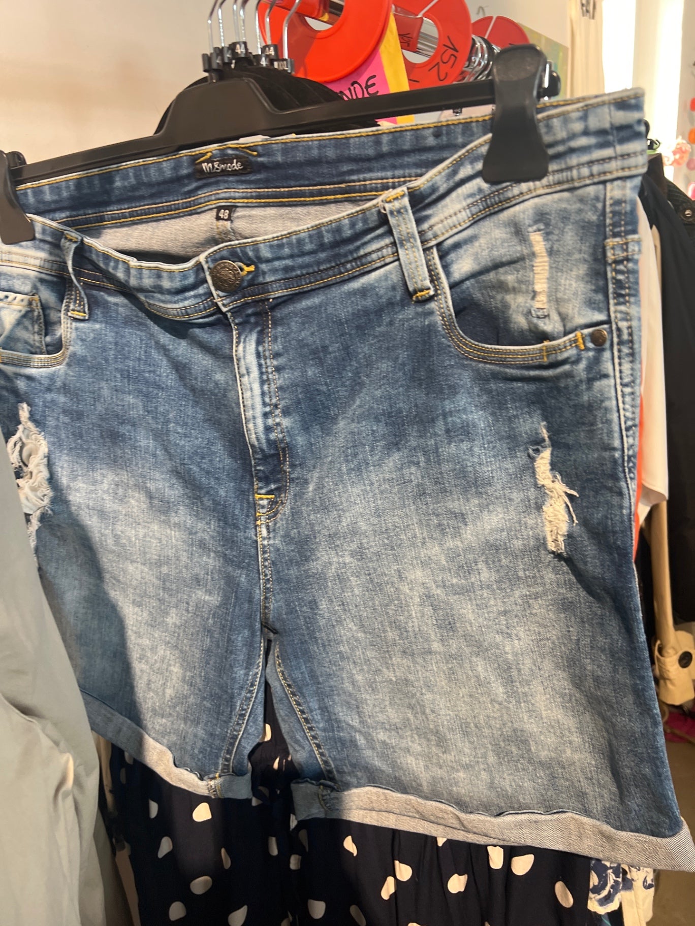 MS Mode Jeansshorts Blau Gr.: 48