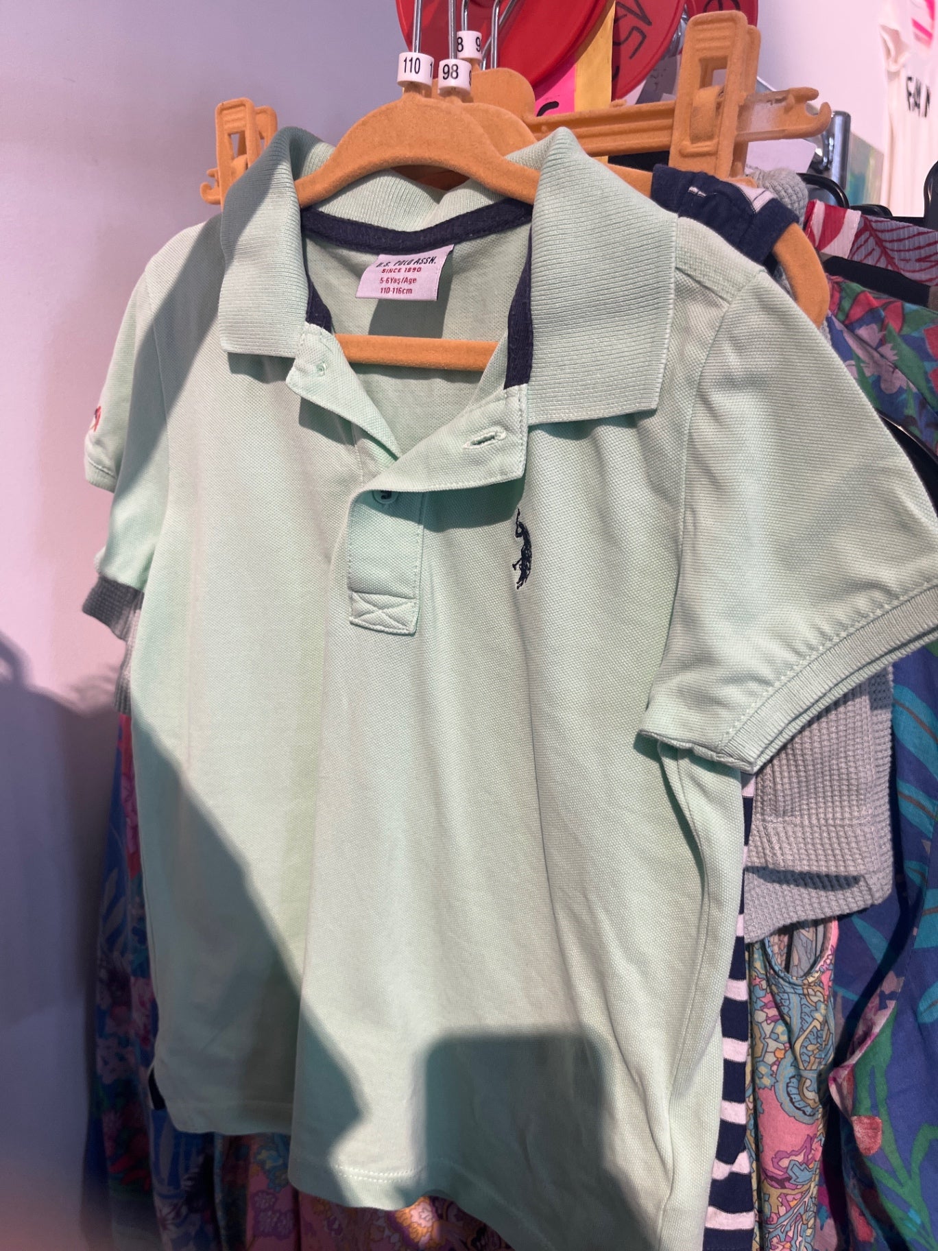 Polo Ralph Lauren Poloshirt Hellgrün Gr.: 110