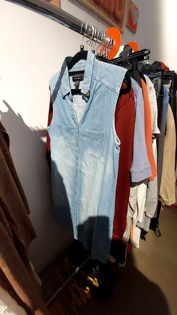 Amisu Jeanskleid Hellblau Gr.: 38